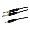 GBC 14.1704.02 - Καλώδιο Ήχου Stereo 3.5mm Αρσενικό σε 2x 6.3mm Mono Αρσενικά 1.8m Καλώδια Onetrade